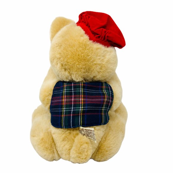 Vintage Raikes Papa Bear Wooden Face Plush Applause Moveable Arms and Legs - Picture 4 of 8